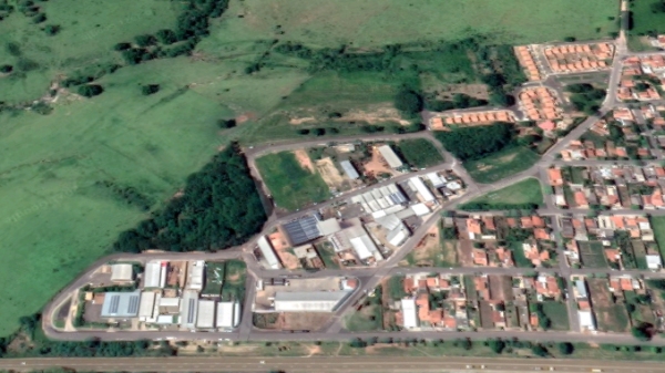 Algumas das áreas concedidas estão no Distrito Industrial, Comercial e de Serviços Valentim Gatti, no Parque Itamarati (Google).