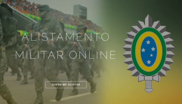 Alistamento Militar passa a ser feito pelo próprio interessado, na internet (Imagem: Reprodução).