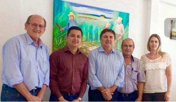 Em Prudente, Francisco Torturello, Gustavo Taniguchi Rufino, Mauro Villanova, Dr. Pacheco e Cláudia Bitencurte Campos (Foto: Divulgação).