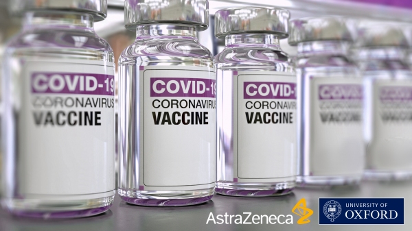 Doses da vacina produzida entre a AstraZeneca e a Universidade de Oxford devem chegar ao Brasil nesta sexta-feira (Divulgação/AstraZeneca).