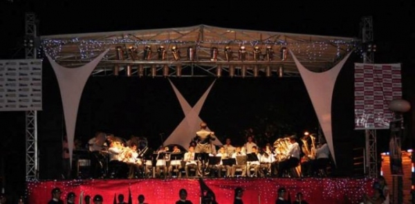 Na quinta-feira (17) tem a apresentação da Banda Marcial no Anfiteatro da Biblioteca (Foto: Divulgação).