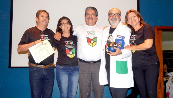 Biblioteca participa da formatura do curso de contação de histórias em hospitais (Foto: Cedida/Assessoria de Imprensa).