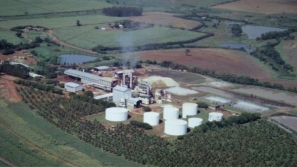 Planta industrial da Bioenergia do Brasil, em Lucélia (Reprodução/Datagro).