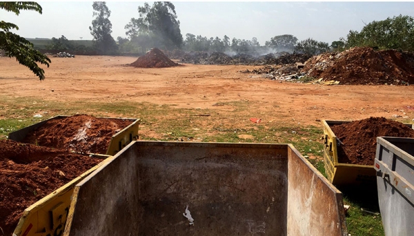Novas regras trazem mais rigor, para garantir funcionamento do bolsão de resíduos da construção civil, pela Cetesb (Foto: Siga Mais).