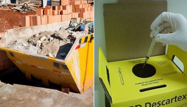 Caçambeiros e contratantes deverão organizar e separar entulhos depositados nas caçambas, e estabelecimentos de saúde deverão pagar pela destinação do lixo contaminado (Foto: Ilustração).