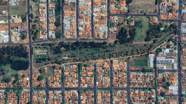 Local da quadra (Google Maps/Siga Mais).