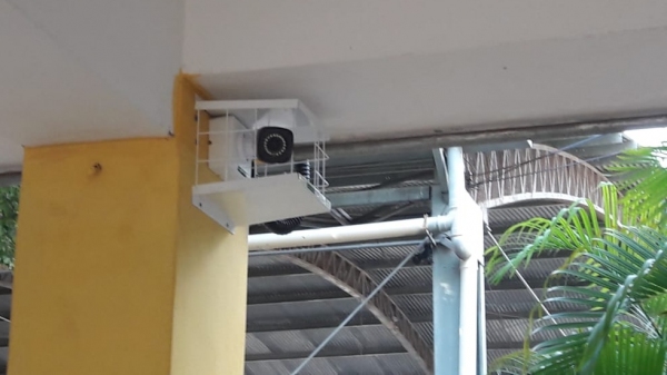 Escolas estaduais de Adamantina passam a contar com câmeras de monitoramento (Cedida/PM).
