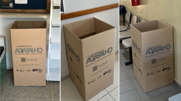 Caixas de coleta recebem doações em mais de dez pontos na cidade (Divulgação).
