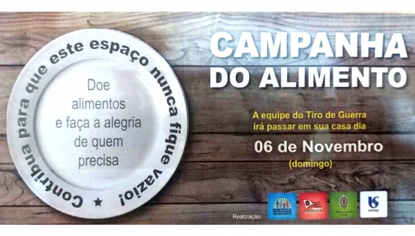 Campanha de arrecadação de alimentos acontece neste domingo, em Adamantina (Imagem: Divulgação).