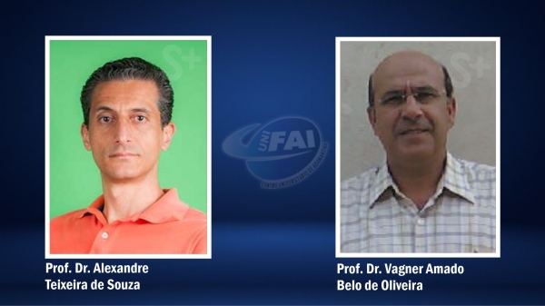 Os candidatos a reitores da UniFAI, professores doutores Alexandre Teixeira de Souza e Vagner Amado Belo de Oliveira (Arte: Siga Mais).