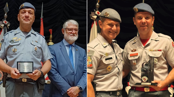 Comandos regionais da Policia Militar e Corpo de Bombeiros recebem reconhecimento de qualidade (Cedidas).