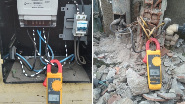 Flagrantes de furtos de energia elétrica descobertos pela concessionária em três cidades da região (Cedida/Energisa).