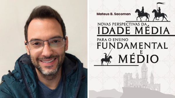 Mateus Barroso Sacoman e seu novo livro (Cedidas).