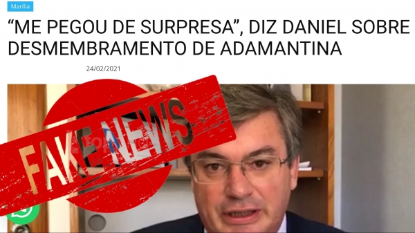 Siga Mais apurou conteúdo divulgado, fez ampla checagem e obteve da Secretaria Estadual de Saúde a confirmação de que mudanças na organização das DRS de Marília e Presidente Prudente não procedem (Reprodução).