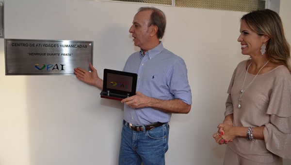 Centro de Atividades Humanizadas, no PAI Nosso Lar, recebe o nome de Henrique Prata (Foto: Siga Mais).