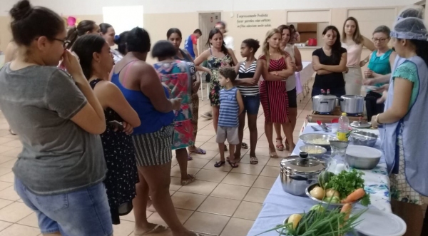 Atividade organizada pela equipe do PAS II amplia informações e orientações às gestantes (Fotos: Cedidas).