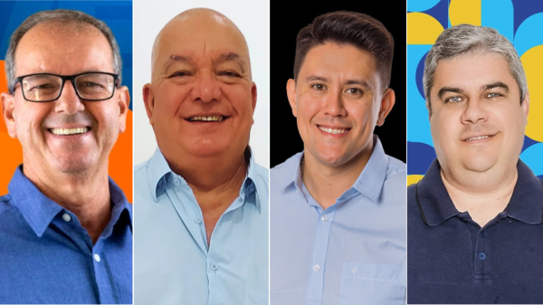 Jose Tiveron, Jorge Almeida, Alcio Ikeda e Daniel Robles, na reta final das decisoes (Divulgacao).