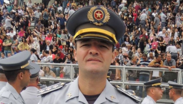 Capitão Júlio Marcelo Romagnoli, comandante da Polícia Militar em Adamantina (Foto: Reprodução).