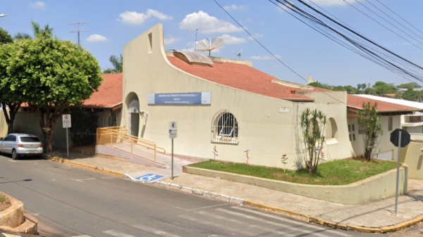 Entre as especialidades, consultas de psiquiatria no CAPS lideram o volume de faltas nos dois primeiros meses deste ano (Google Street View).