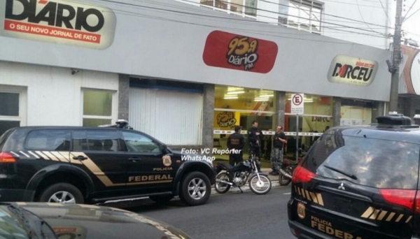 Buscas atingiram grupo de comunicação e emissoras de rádio foram lacradas em Marília (Foto: Reprodução/Visão Notícias).