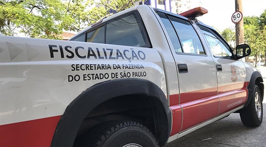 Estrutura da fiscalização estadual é mobilizada na região e viaturas fazem plantões de fiscalização junto às entradas e às saídas dos estabelecimentos dos contribuintes (Foto: Sefaz).