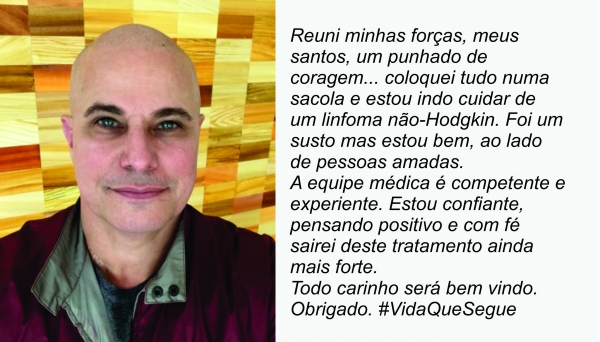 Em seu perfil no Instagram, ator Edson Celulari é diagnosticado com câncer (Reprodução).