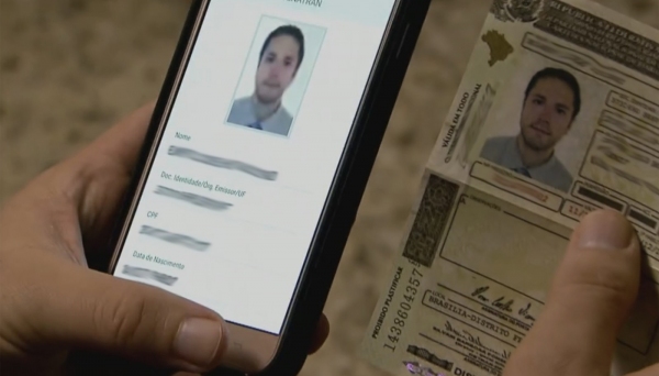 Quem esquece a CNH em casa não estará sujeito à multa e pontos na carteira. Basta apresentar o documento digital (Imagem: Reprodução/TV Globo).