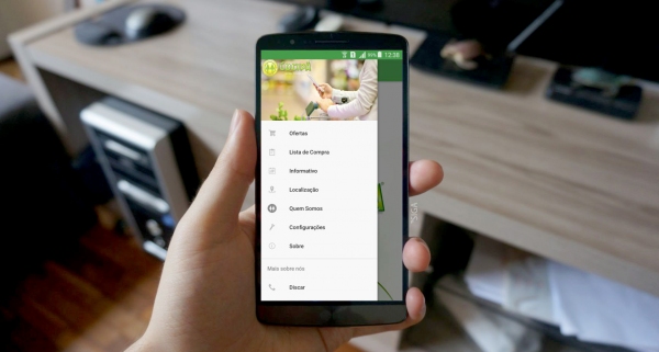 Aplicativo traz ofertas e promoções do Supermercado e Auto Posto, disponível para iOS e Android (Imagem: Siga Mídias).