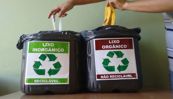 orgânicos dos recicláveis (Foto: Assessoria de Imprensa). É fundamental o comprometimento da população em separar os resíduos