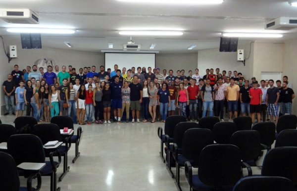 Representantes de 19 cursos participaram do primeiro congresso técnico do JUNIFAI 2017 na noite desta quarta-feira, 15, no Auditório Miguel Reale; evento definiu as regras gerais dos jogos. (Foto: Arquivo Pessoal)
