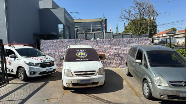 Materiais apreendidos ser?o levados para a PF em Mar?lia (Cedida/PM).