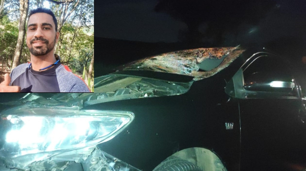 Atropelamento foi na SP-294, trecho de Parapu? (Imagem: Cristiano Nascimento/Jornal Cidade Aberta. Detalhe da v?tima: Redes Sociais).