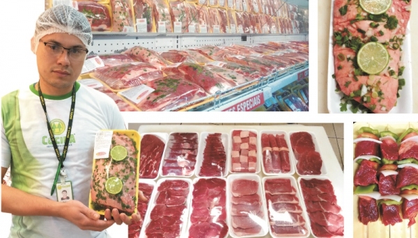 Adriano Magiolo, do Açougue Cocipa, utilizou seus conhecimentos para criar cortes de carnes diferenciados (Foto: Divulgação/Cocipa).