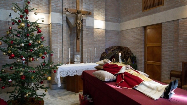Corpo do Papa emérito Bento XVI é velado no Vaticano (Reprodução: Vatican Media).