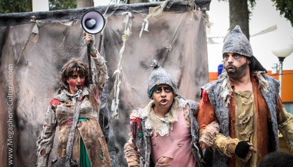 Teatro traz a Adamantina o uma releitura de Romeu e Julieta, pela perspectiva dos moradores de rua (Fotos: Divulgação).