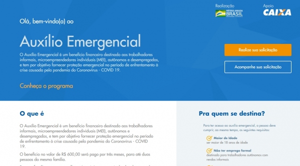Caixa lança site e APP para solicitar auxílio emergencial de R$ 600