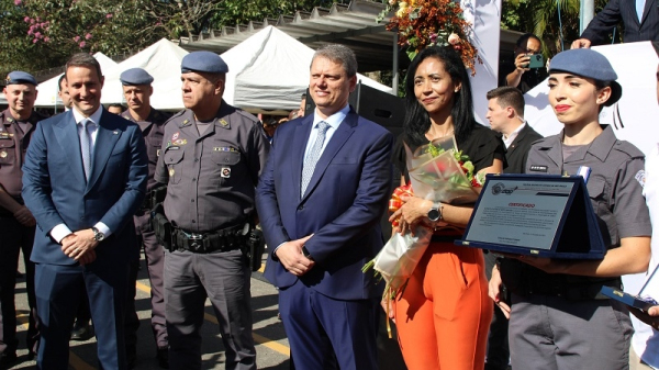 Soldado PM Let?cia de Brito (Foto: SSP-SP).