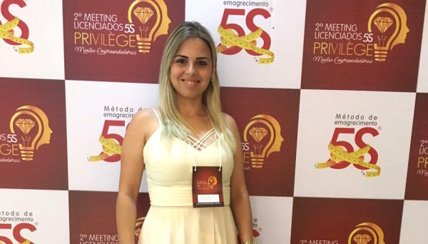 Em Salvador (BA), Daiane Mazarin participa do 2º Meeting Licenciados 5S (Foto: Acervo Pessoal).