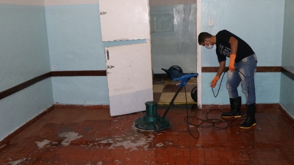 Espaço do antigo hospital psiquiátrico Dom Bosco foi amplamente higienizado para receber os idosos que testaram negativo para Covid-19 (Divulgação/PM Tupã).