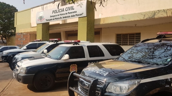 Delegacia da PolÃcia Civil de Panorama, onde foi instaurado inquérito para apurar o caso (Divulgação/PC).