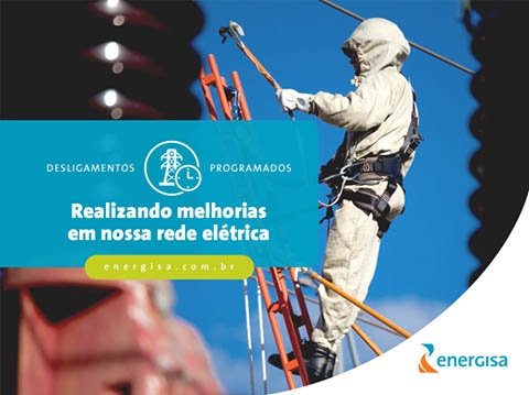 Energisa informa desligamentos programados de energia para a semana de 2 a 8 de agosto