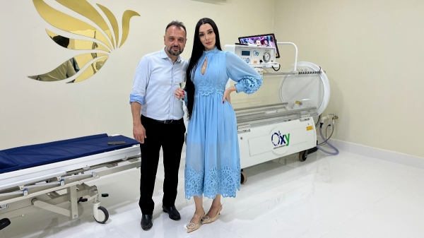 O cirurgião plástico Dr. Paulo Drefahl e Isabela Drefahl: reinauguração do Instituto Drefahl e a chegada de câmara hiperbárica à região (Siga Mais).