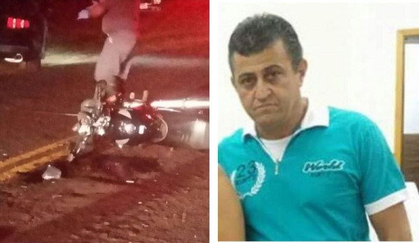 O motorista de ambulância do municÃpio de Dracena, Celso Feliciano, morreu após choque com outro veÃculo, na noite de ontem (Foto: Reprodução).