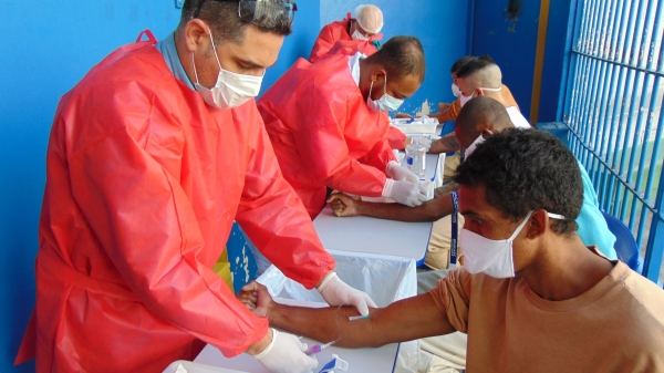 Testagem em massa chega às penitenciárias da região (Foto: Caio Daniel/Divulgação SAP).