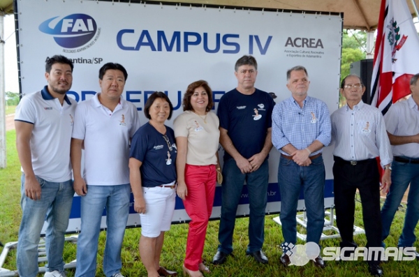 Solenidade com autoridades e torneio de futebol marcam lançamento do ProEduc e Campus 4 na praça esportiva da ACREA (Foto: Acácio Rocha).