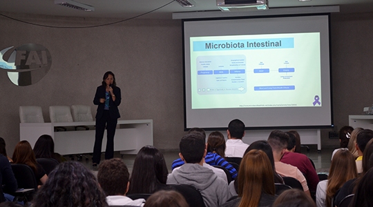 Atividades do I Encontro Multidisciplinar da Liga de Gastroenterologia da UniFAI aconteceram no auditório do campus 2 (Imagem: Priscila Caldeira).