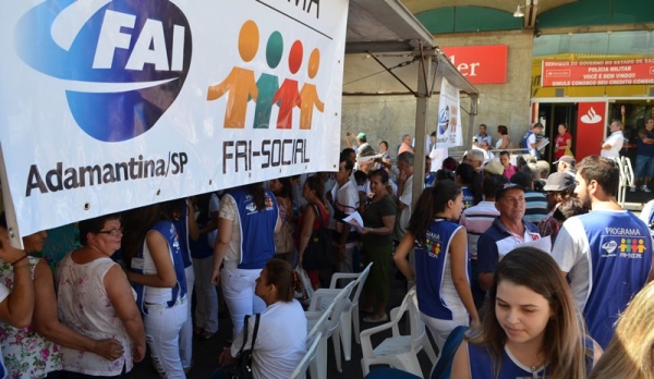 Dia de campanha para prevenção da doença renal em Adamantina (Foto: Acácio Rocha).