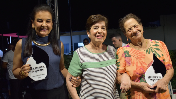 As tr?s homenageadas: Vilma Sgobbi, Rita Ramenzoni e Ivoni Ramos (Cedida/PMA).