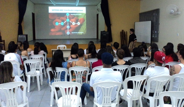 Etec Amim Jundi realiza palestra sobre doação de sangue (Foto: Cedida).