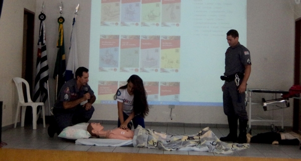 Semana Interna de Prevenção de Acidentes de Trabalho da Etec Amim Jundi, de Osvaldo Cruz (Foto: Cedida).